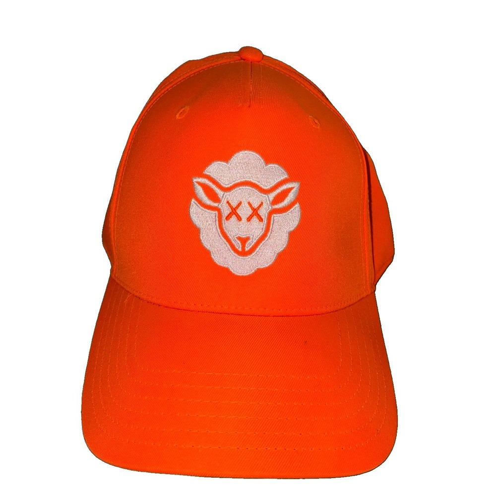 Sheepey Race Baseball Cap Adjustable Neon Orange One Size Adults NEW *spot